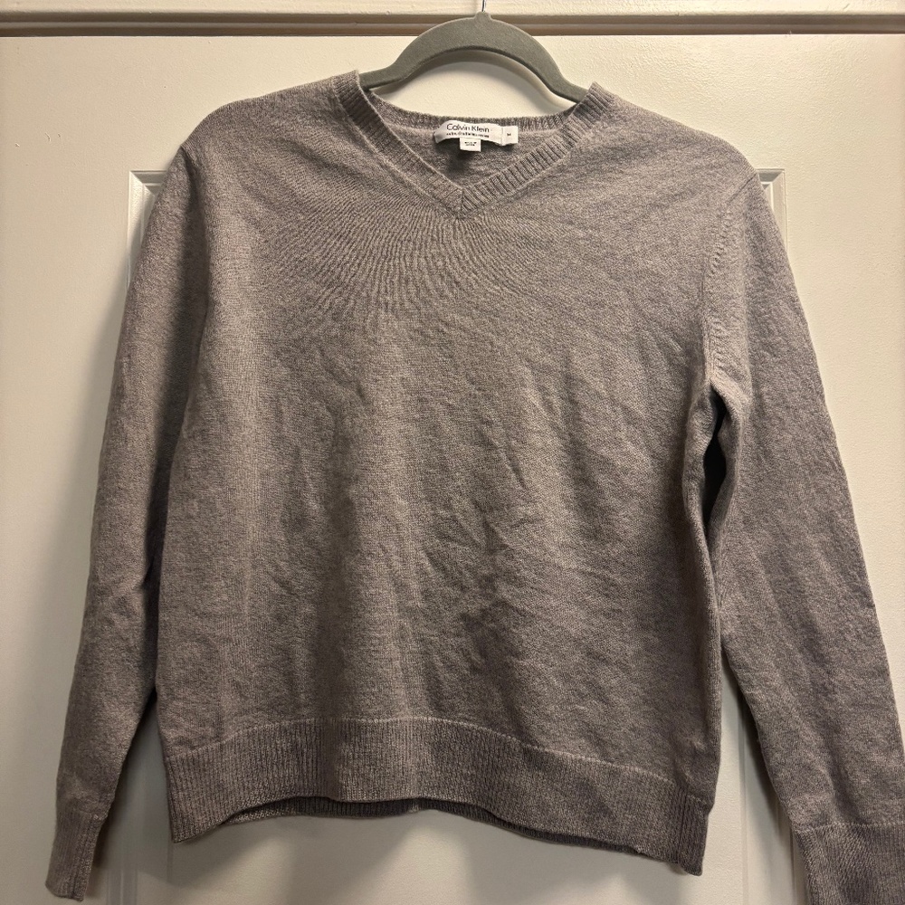Italian made Calvin Klein 100% Morino wool sweater, Womens M